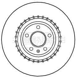 BORG & BECK Тормозной диск BBD5991S